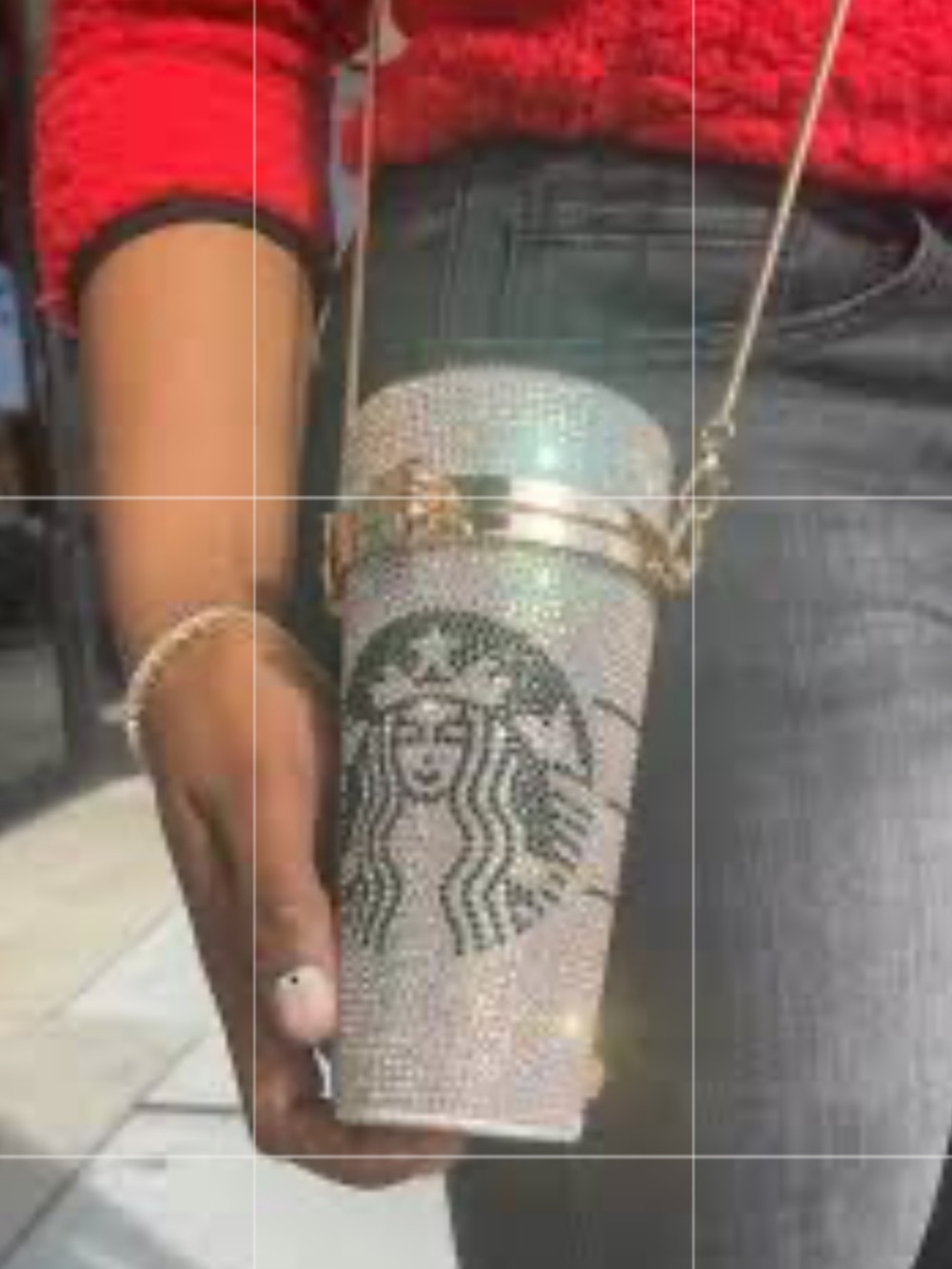 Starbucks Silver & Green Rhinestone Crossbody Purse - Picture 3 of 13